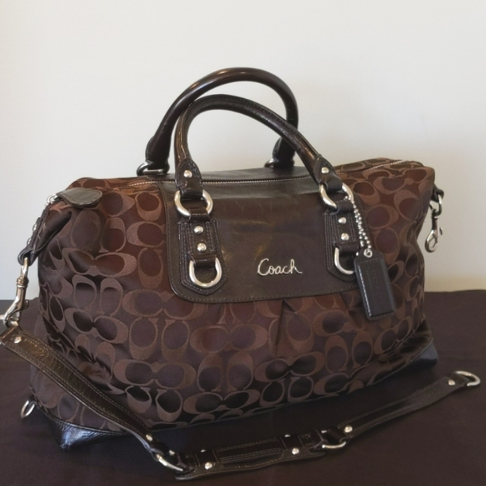 COACH Sateen Ashley Satchel / Shoulder Bag F15440